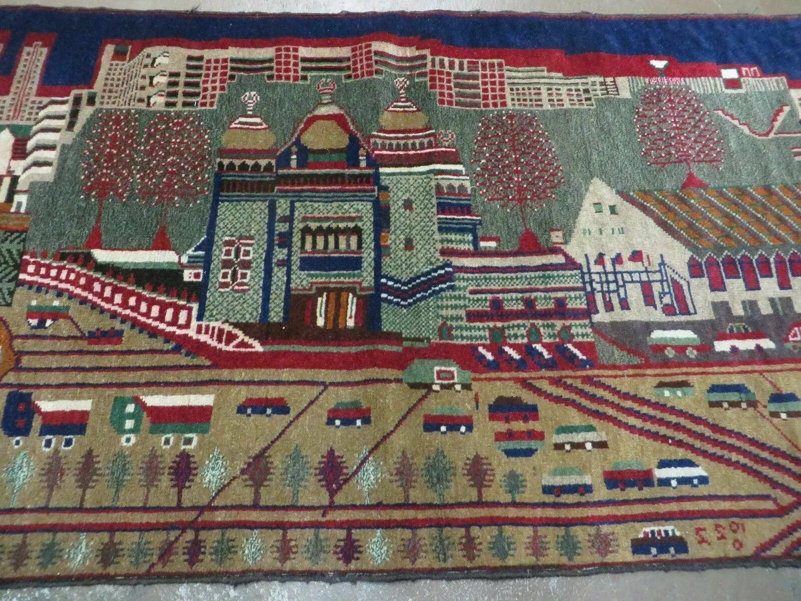3' X 5' New Vintage Handmade Afghan Balouch Tribal Wool Pictorial Rug # 302 by Jewel Rugs