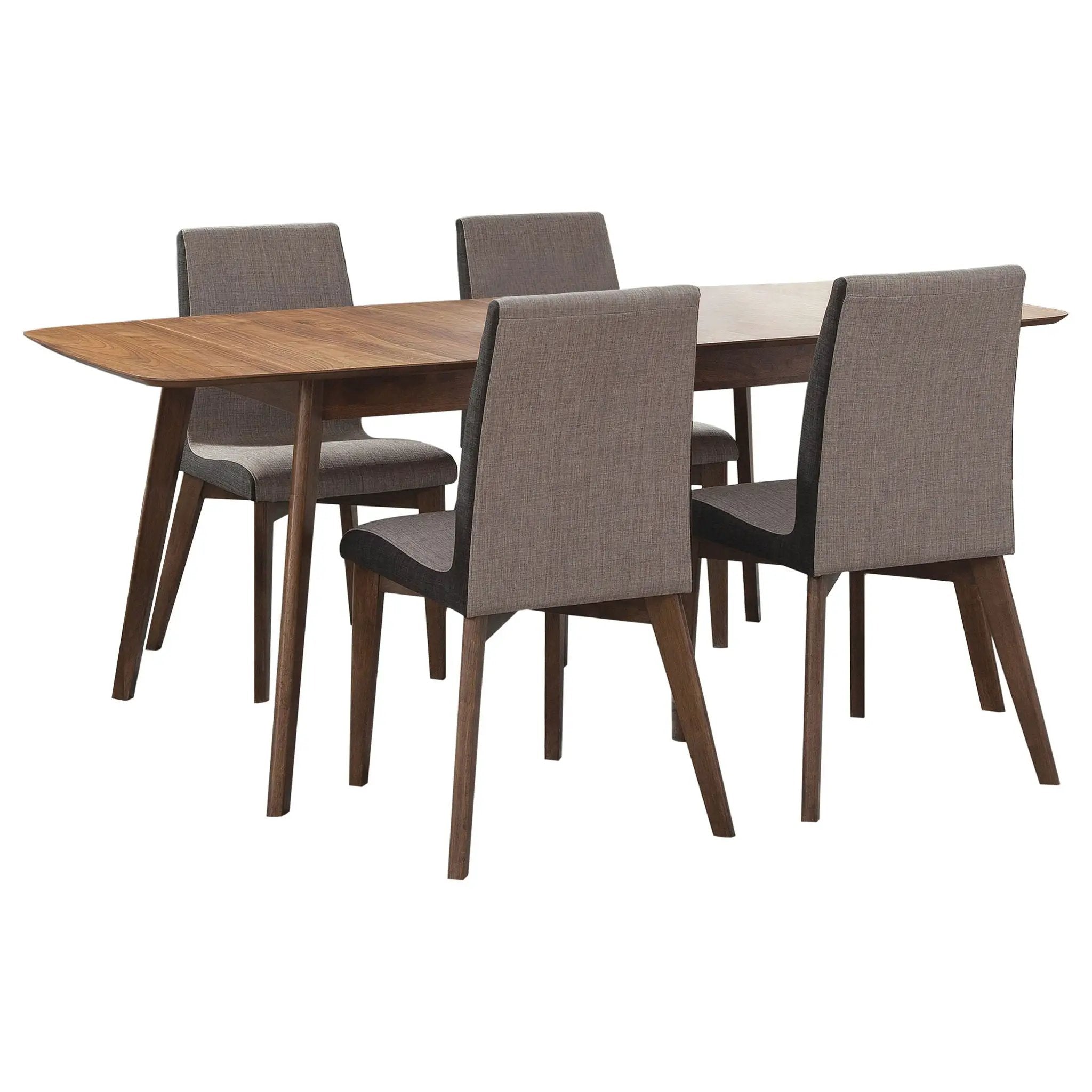 Redbridge 5-piece Rectangular Dining Set Natural Walnut by Unique Piece Furniture