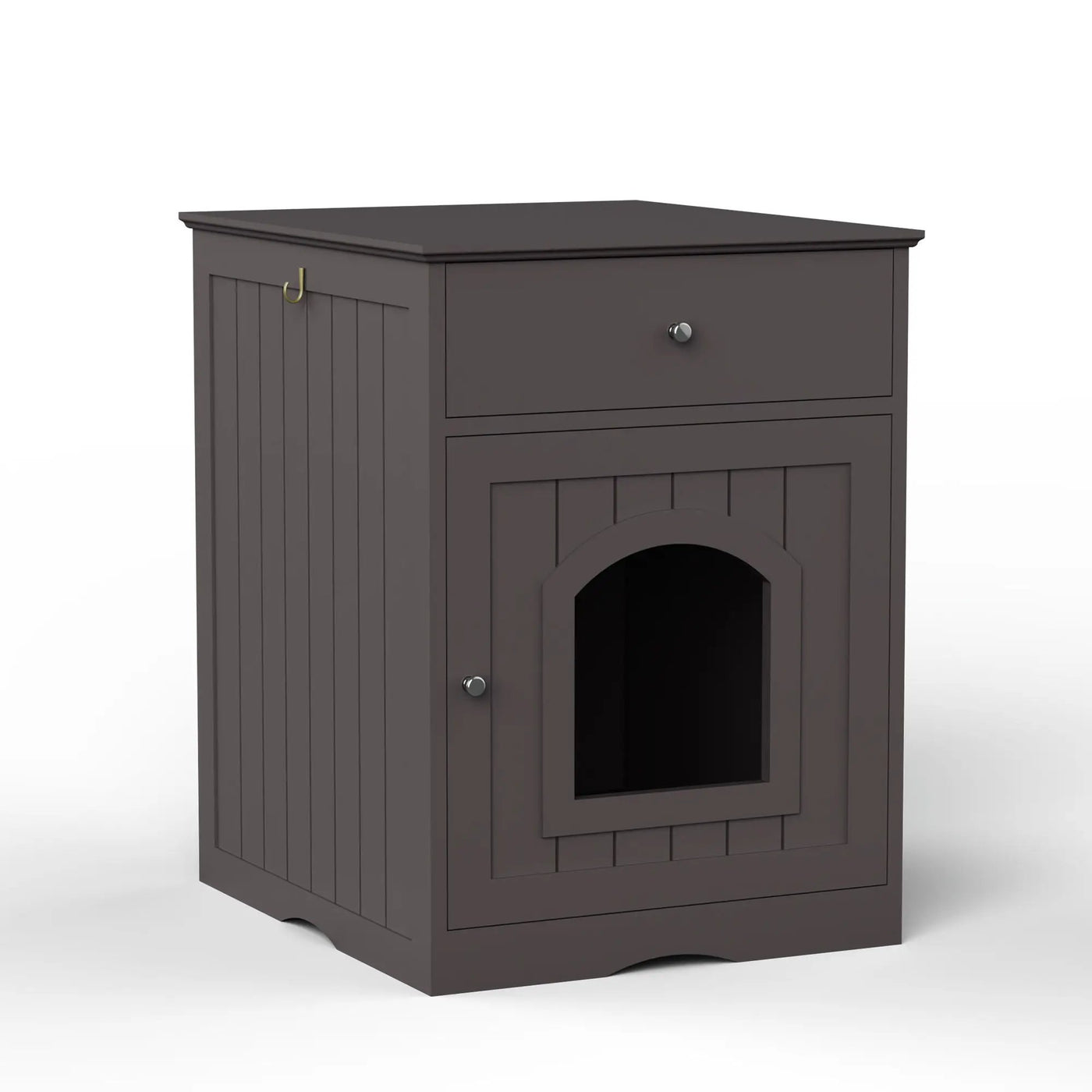 Pet House Cat Litter Box Enclosure With Drawer, Side Table by HouseOfZazla