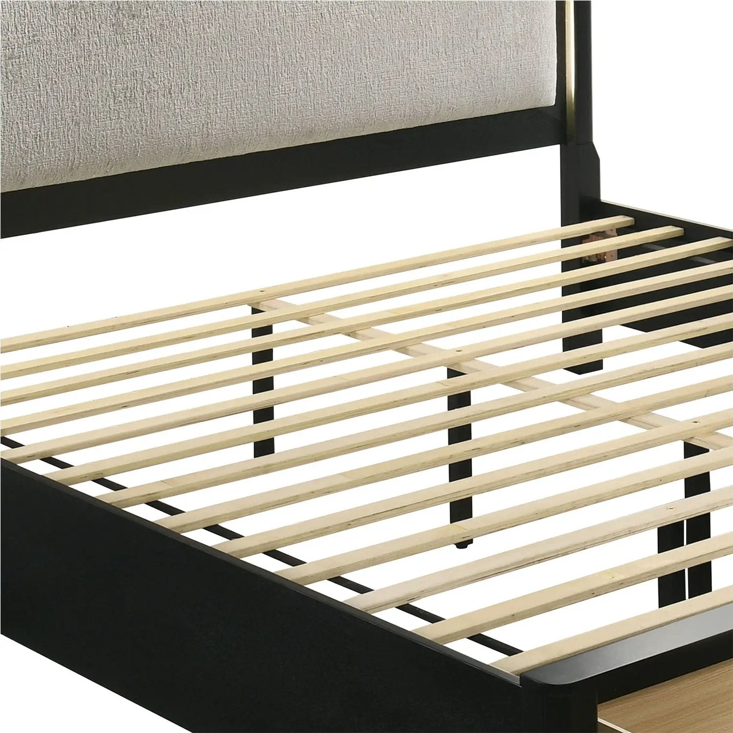 Opel - Storage Bed With LED Headboard by HouseOfZazla