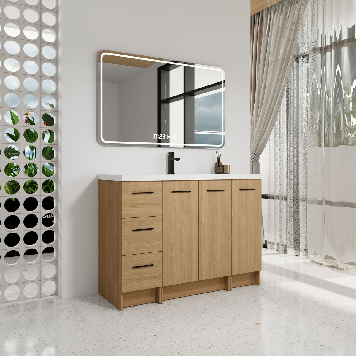 Floating Bathroom Vanity With Sink, Modular Cabinet, photo 10 of 14