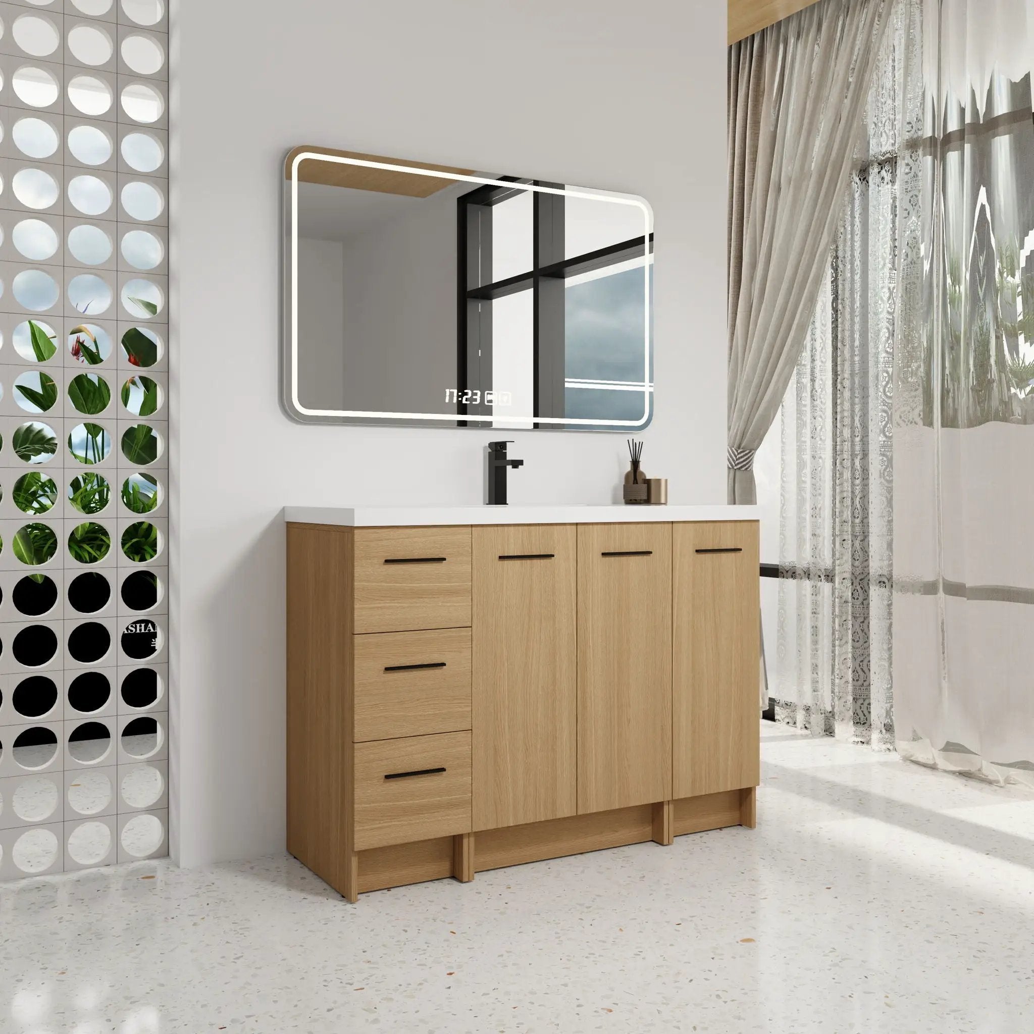 Floating Bathroom Vanity With Sink, Modular Cabinet by Unique Piece Furniture