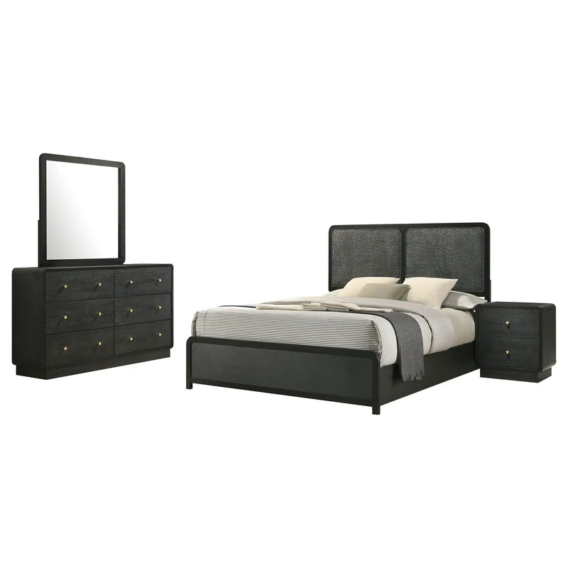 Cavelle 4-piece Full Bedroom Set Black by Unique Piece Furniture