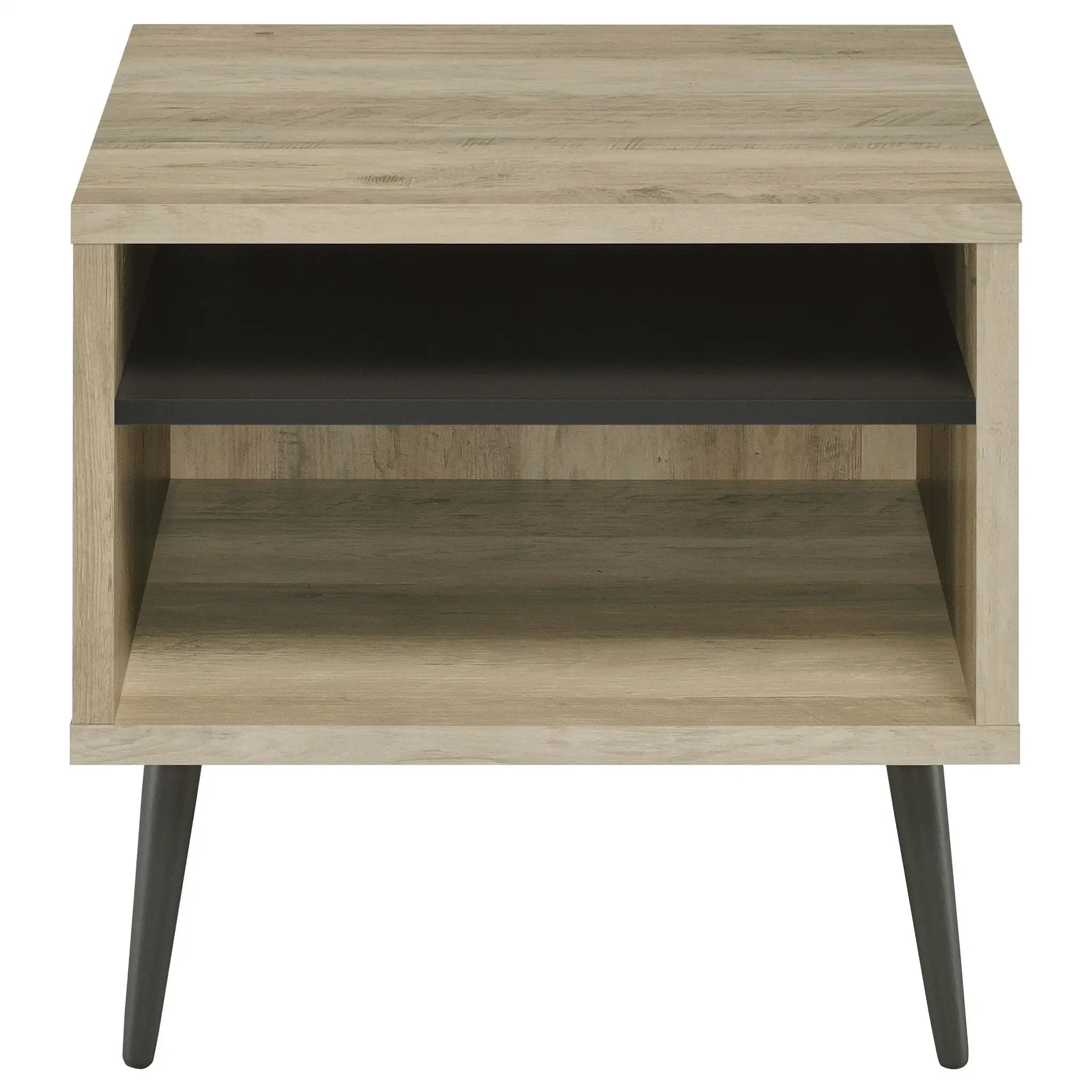 Welsh Square Engineered Wood Side End Table Distressed Pine by Unique Piece Furniture