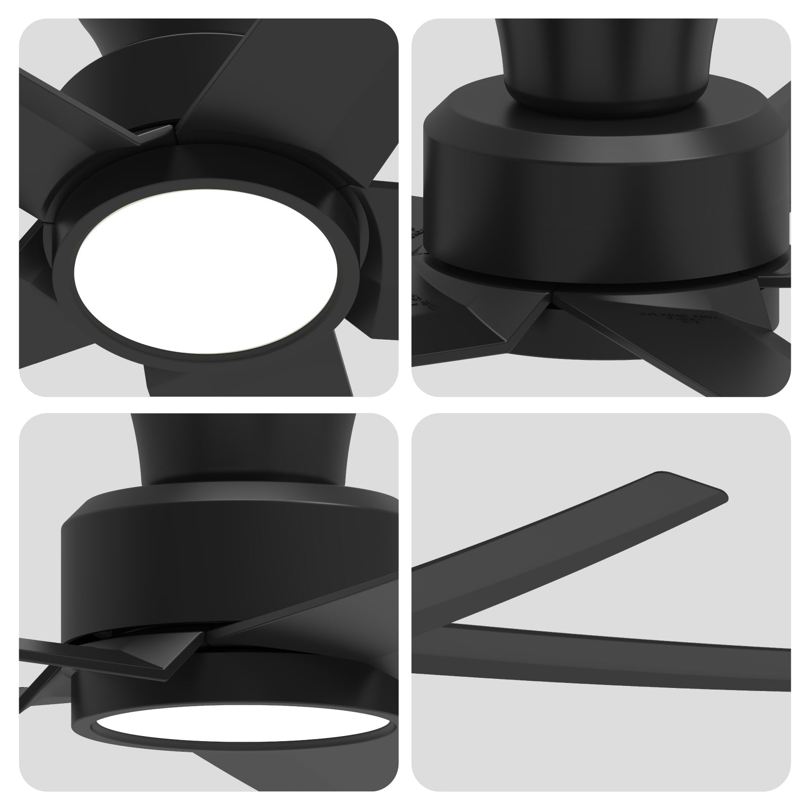 52 Inch Ceiling Fan with Light, Reversible DC Motor and Remote by HouseOfZazla