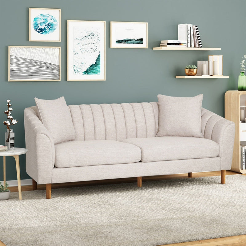Contemporary 3 Seater Sofa With Accents by HouseOfZazla