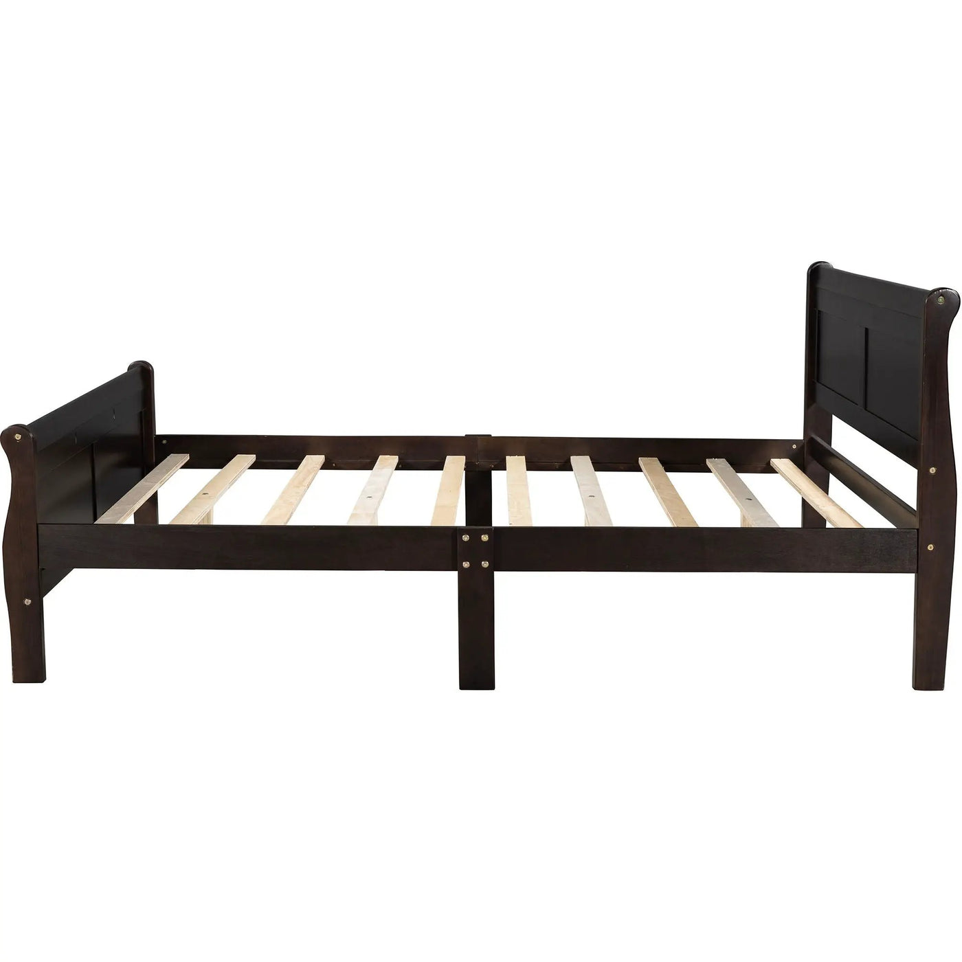 Platform Bed Frame Mattress Foundation Sleigh Bed With Headboard / Footboard / Wood Slat Suppor by Unique Piece Furniture