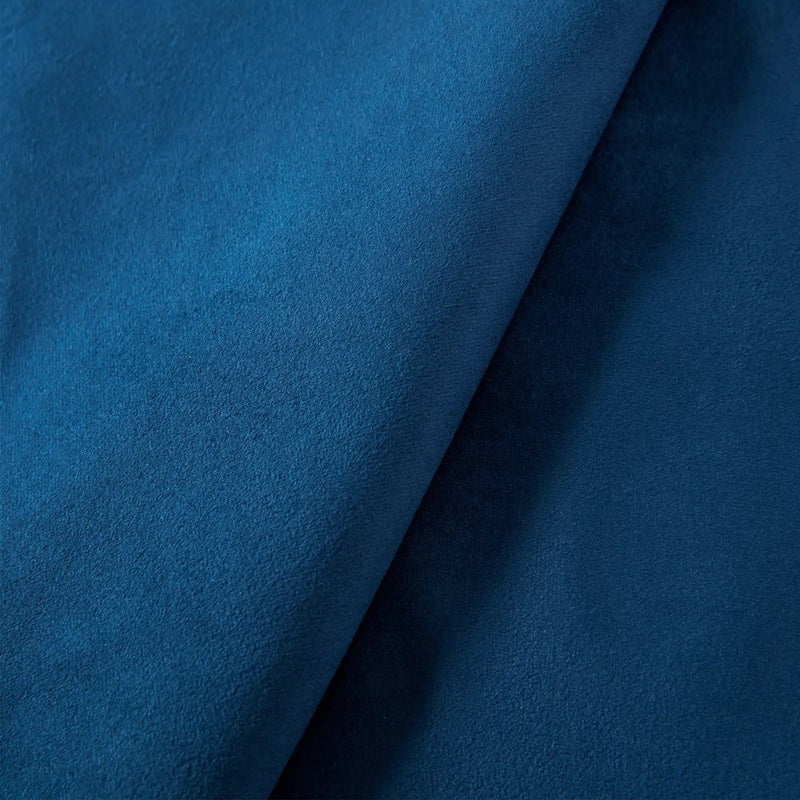 Peyton Upholstered Queen Bed with 54' High Headboard and Traditional Buttoned Tufting in Blue Velvet by BLAKHOM