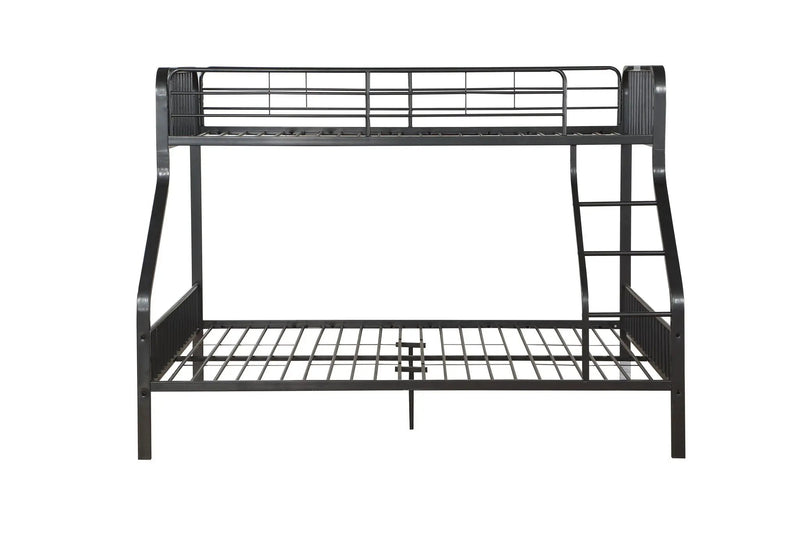 Caius - Twin Long Queen Bunk Bed - Gun by Unique Piece Furniture