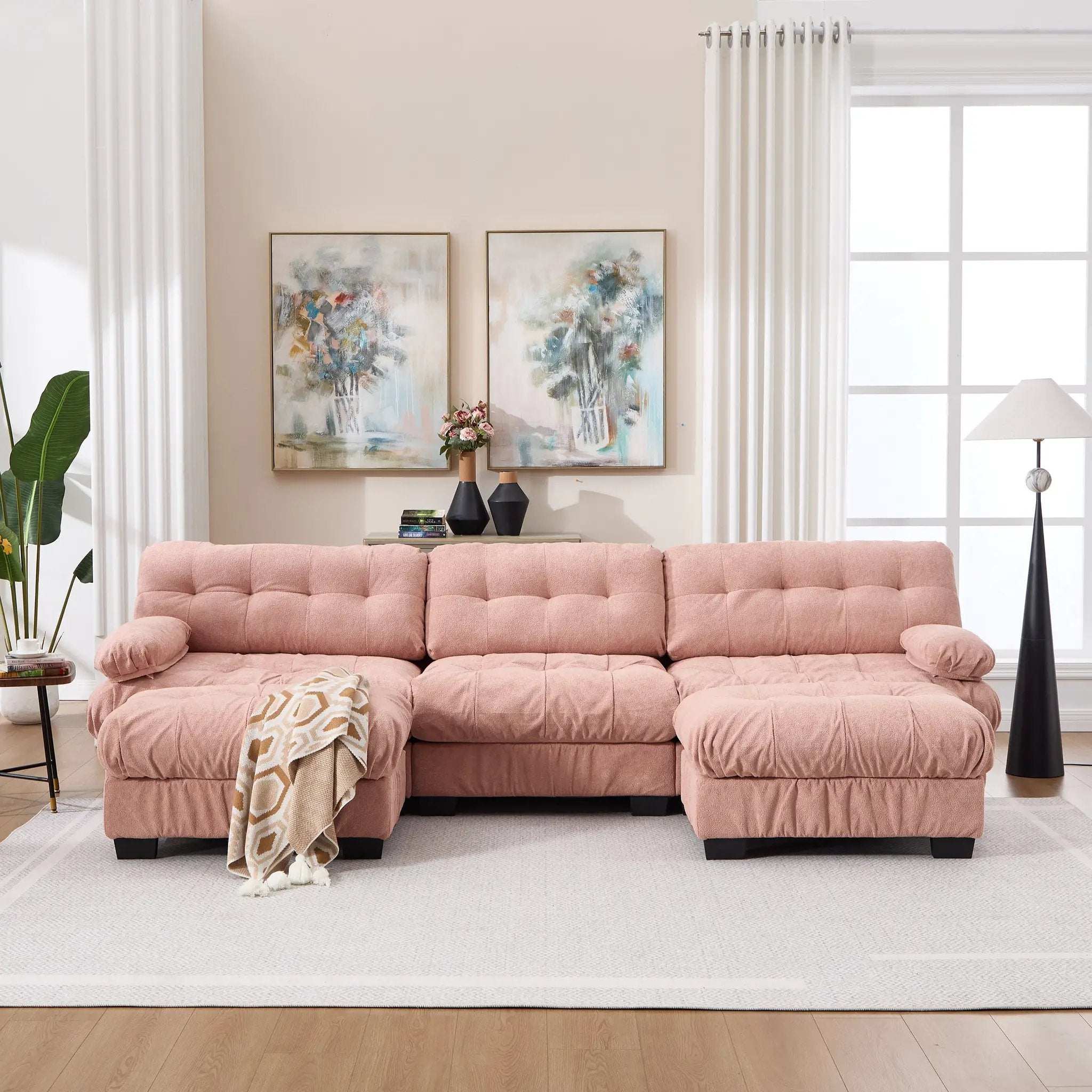 U Shaped Couch Modular Sectional Sofa by HouseOfZazla