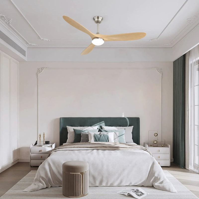 Smart Ceiling Fan With Lights, 3 Blades, Reversible Quiet DC Motor For Indoor by Unique Piece Furniture