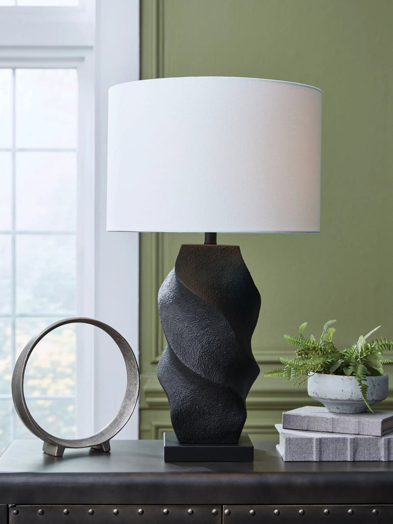 Amillion - Poly Table Lamp - Black by Unique Piece Furniture