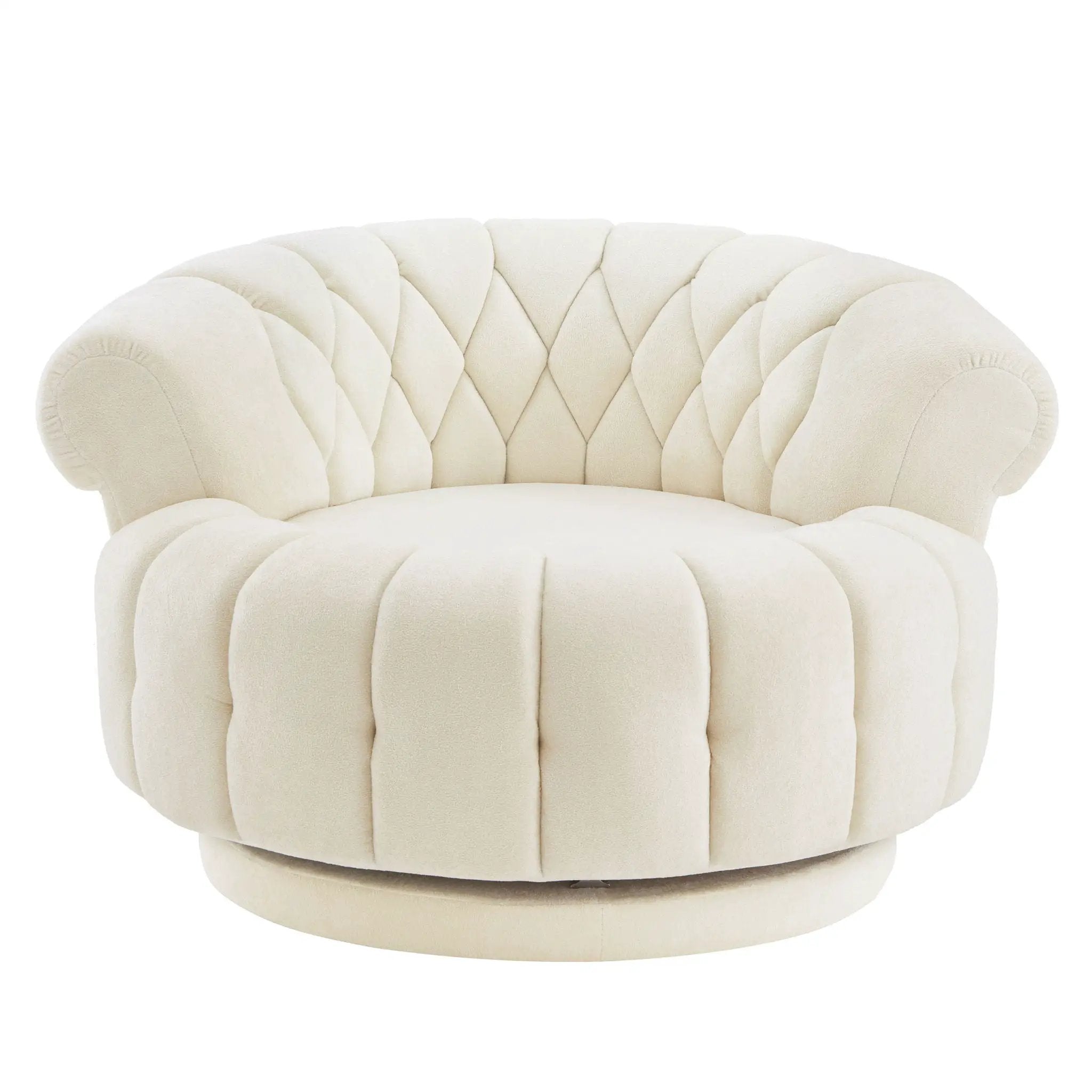 Round Swivel Accent Chair With Rotation by Unique Piece Furniture