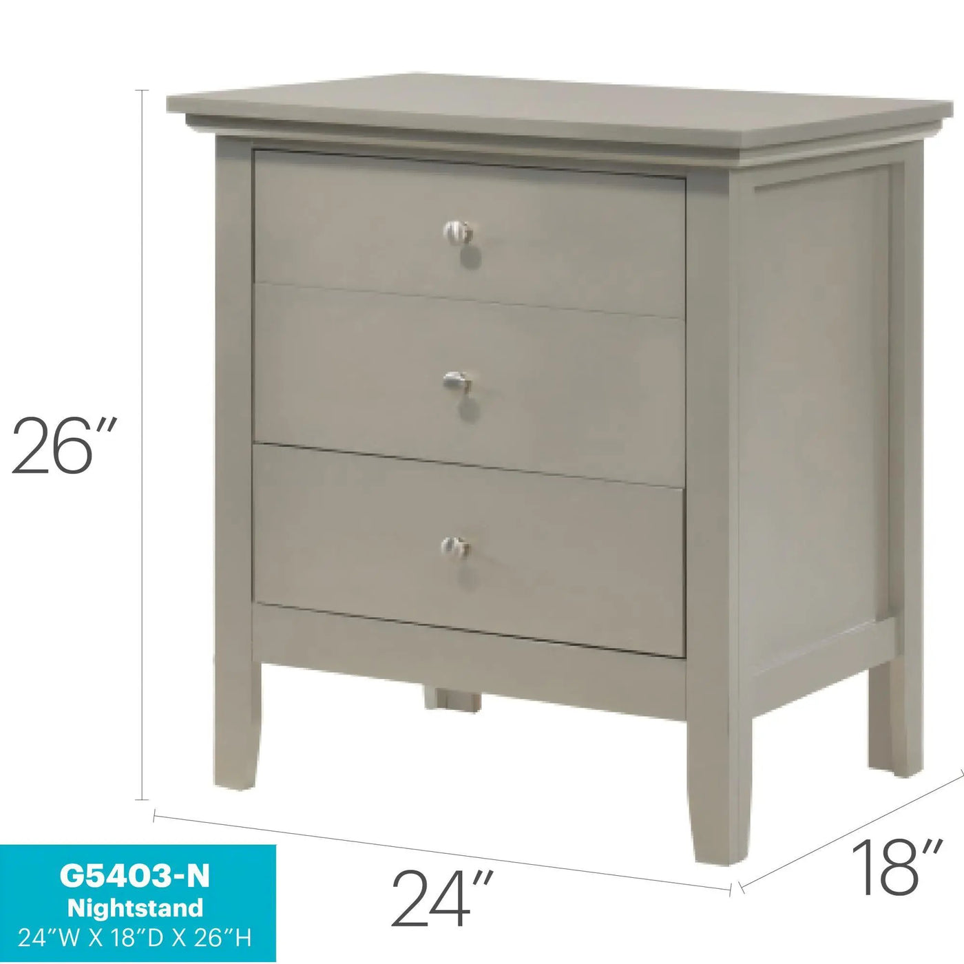 3 Drawer Nightstand & Dove Tailed Drawers by HouseOfZazla