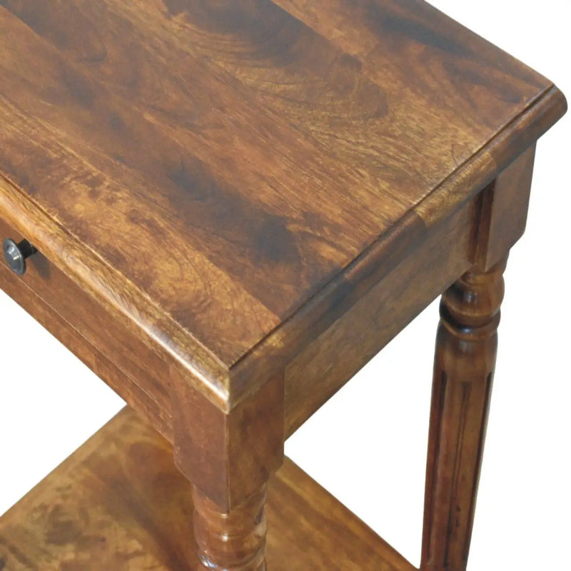 Turned Legs Drawer Table by HouseOfZazla