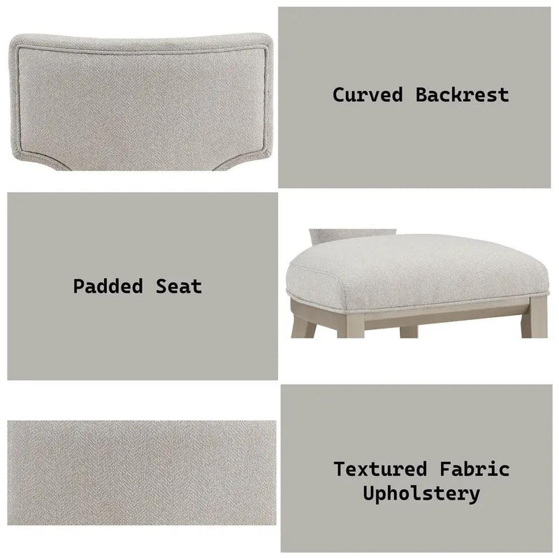 Kasa - Side Chair (Set of 2) - Linen & Champagne by Unique Piece Furniture