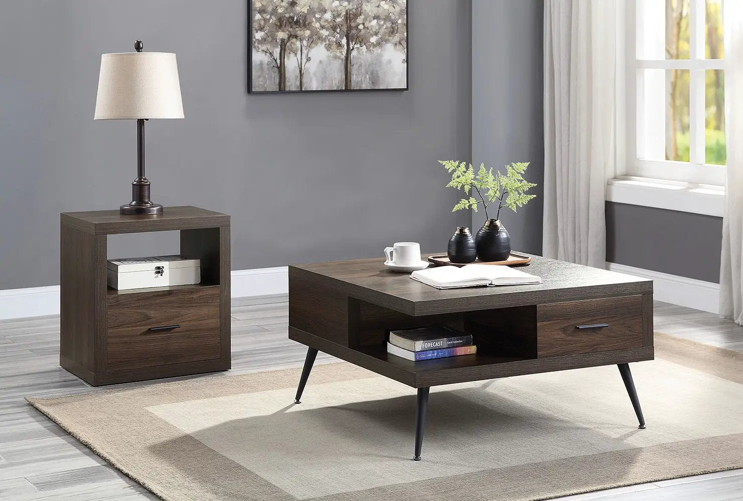 Harel - Coffee Table - Walnut by Unique Piece Furniture