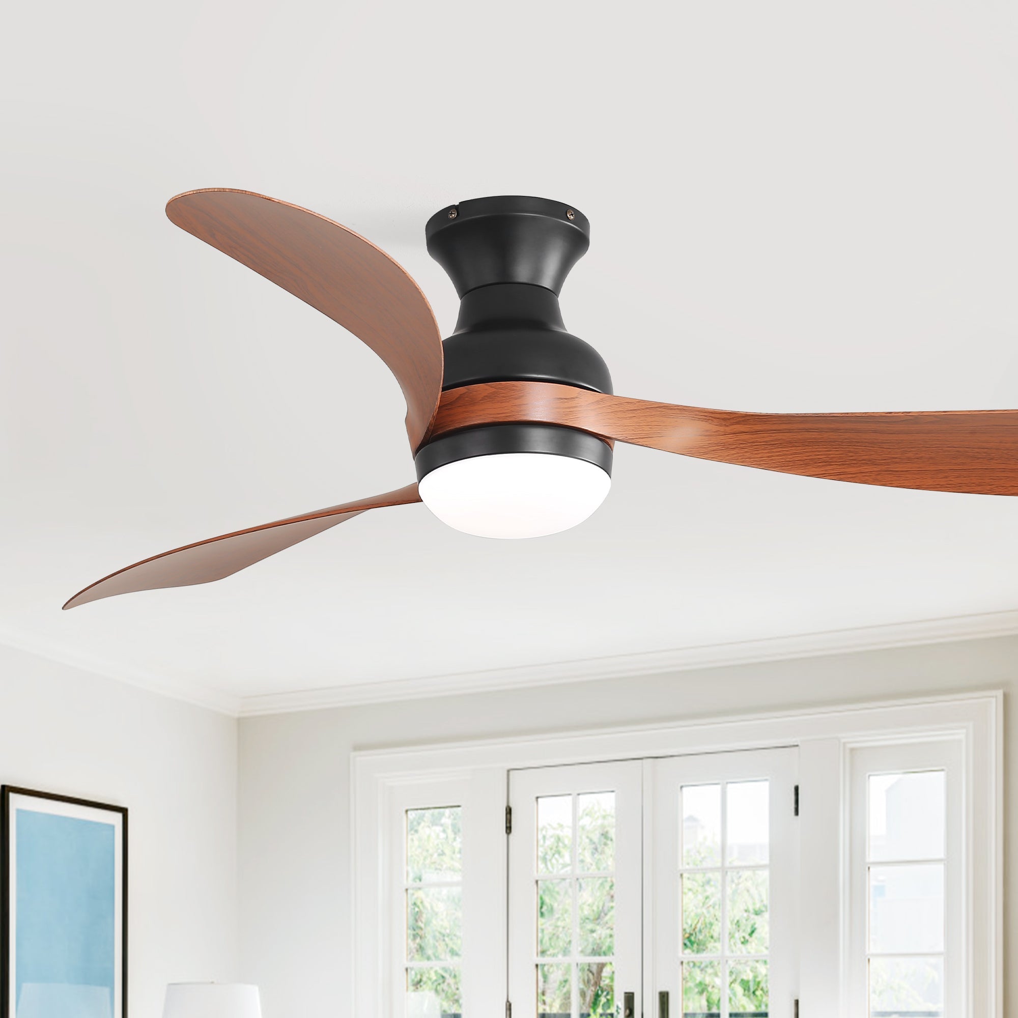 52-Inch Ceiling Fan with Lights and Reversible DC Motor by HouseOfZazla