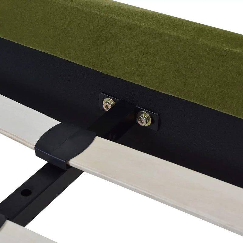 Aspen - Vertical Tufted Modern Headboard Platform Bed Set by HouseOfZazla
