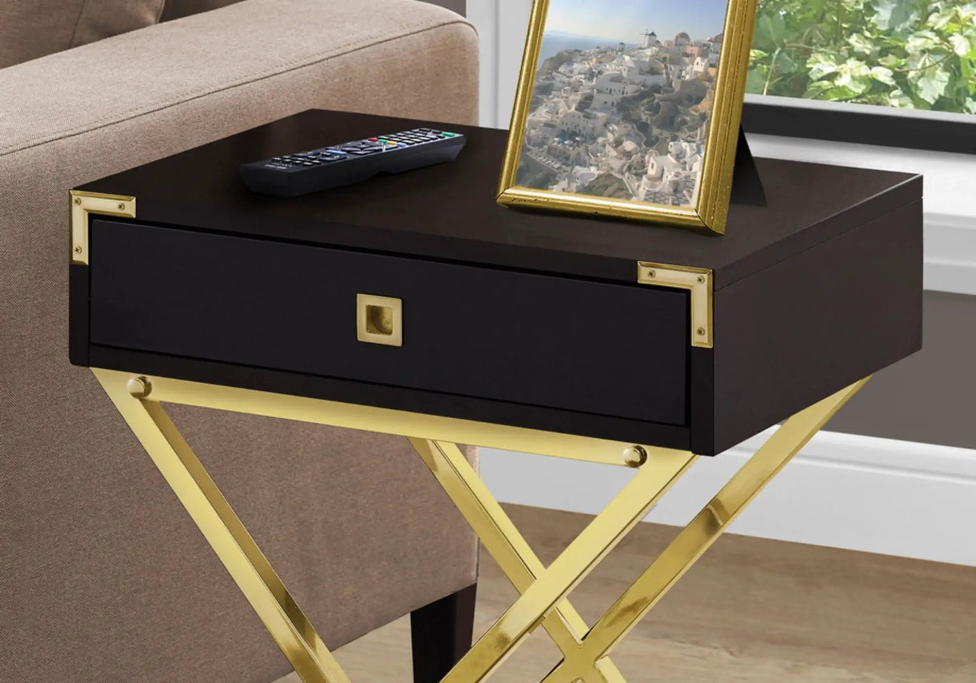 Accent Side Table with Storage Drawer by HouseOfZazla