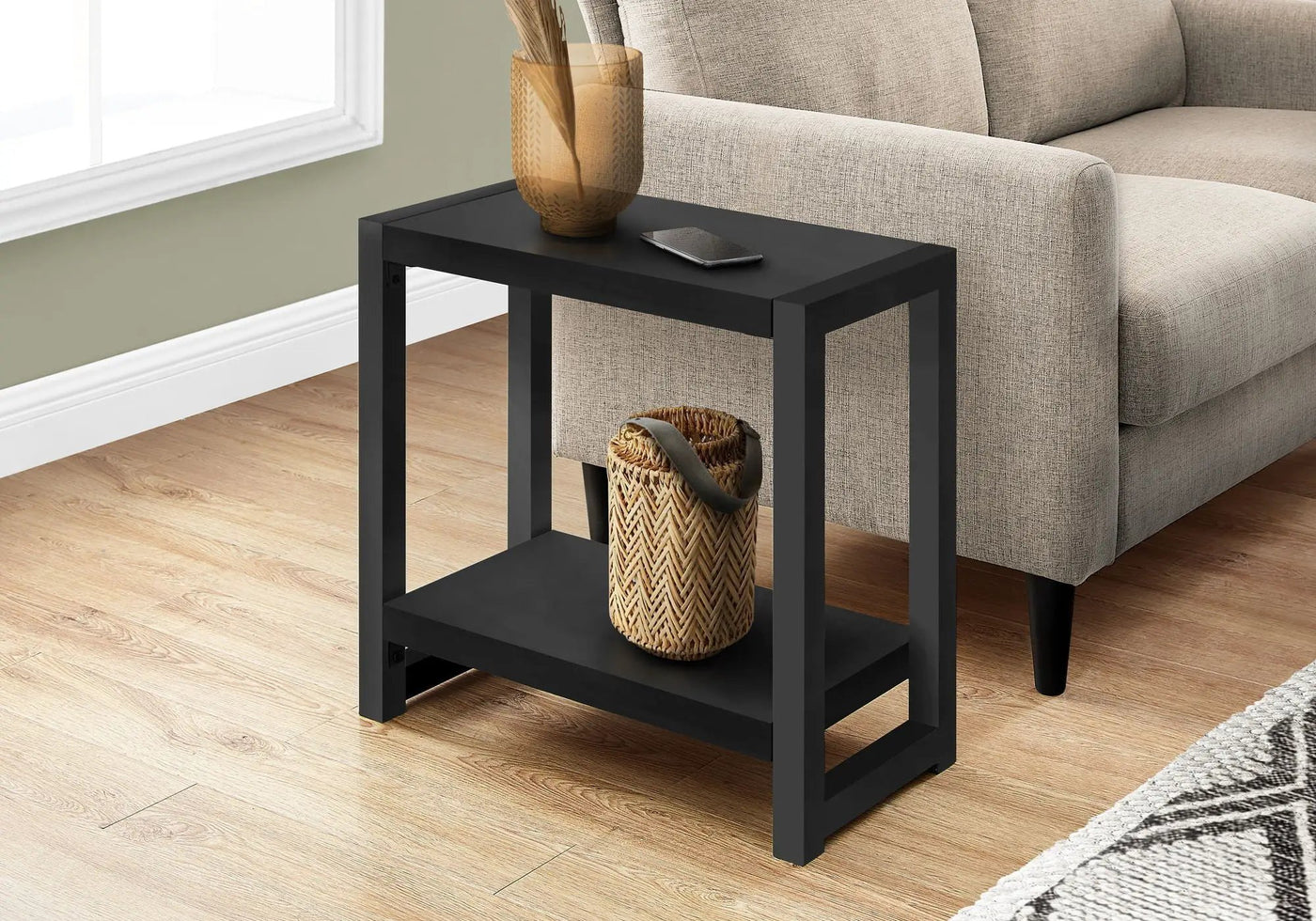 Accent Side Table, Narrow, Small, 2 Tier, Contemporary And Modern by Unique Piece Furniture
