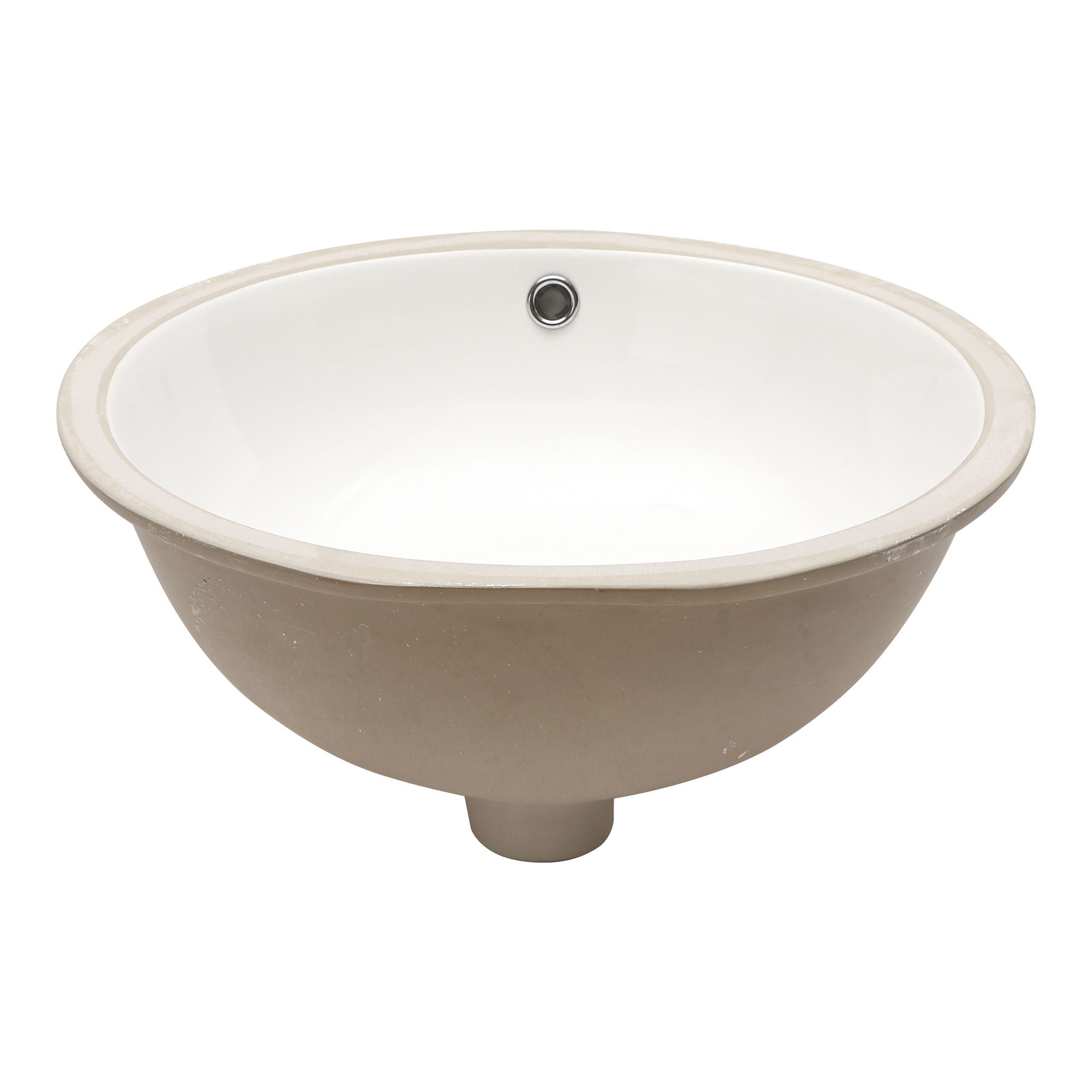 Elegant Ceramic Oval Undermount Bathroom Sink With Overflow by HouseOfZazla