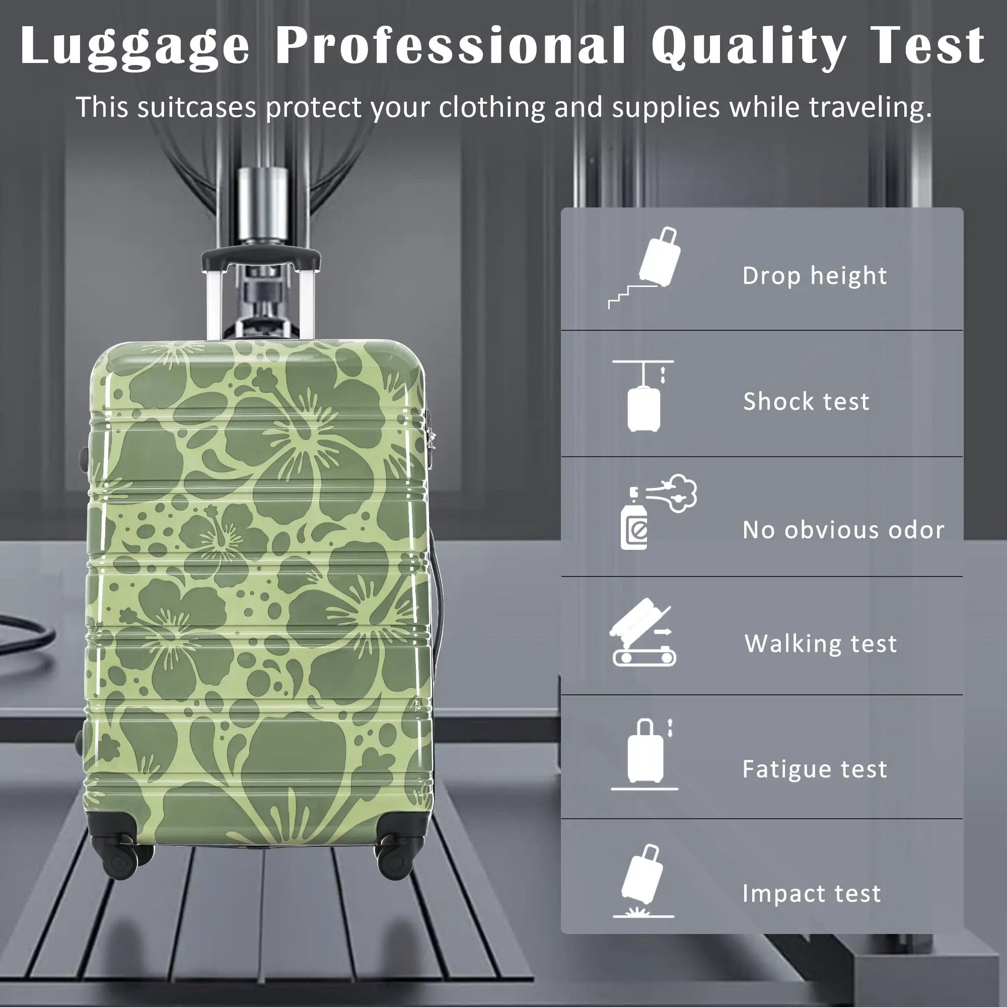 3-Piece Hard Shell Luggage Set – 20" 24" 28" by GigaTech by HouseOfZazla