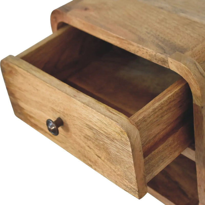 Mini Floating Open Bedside - Oak by Unique Piece Furniture