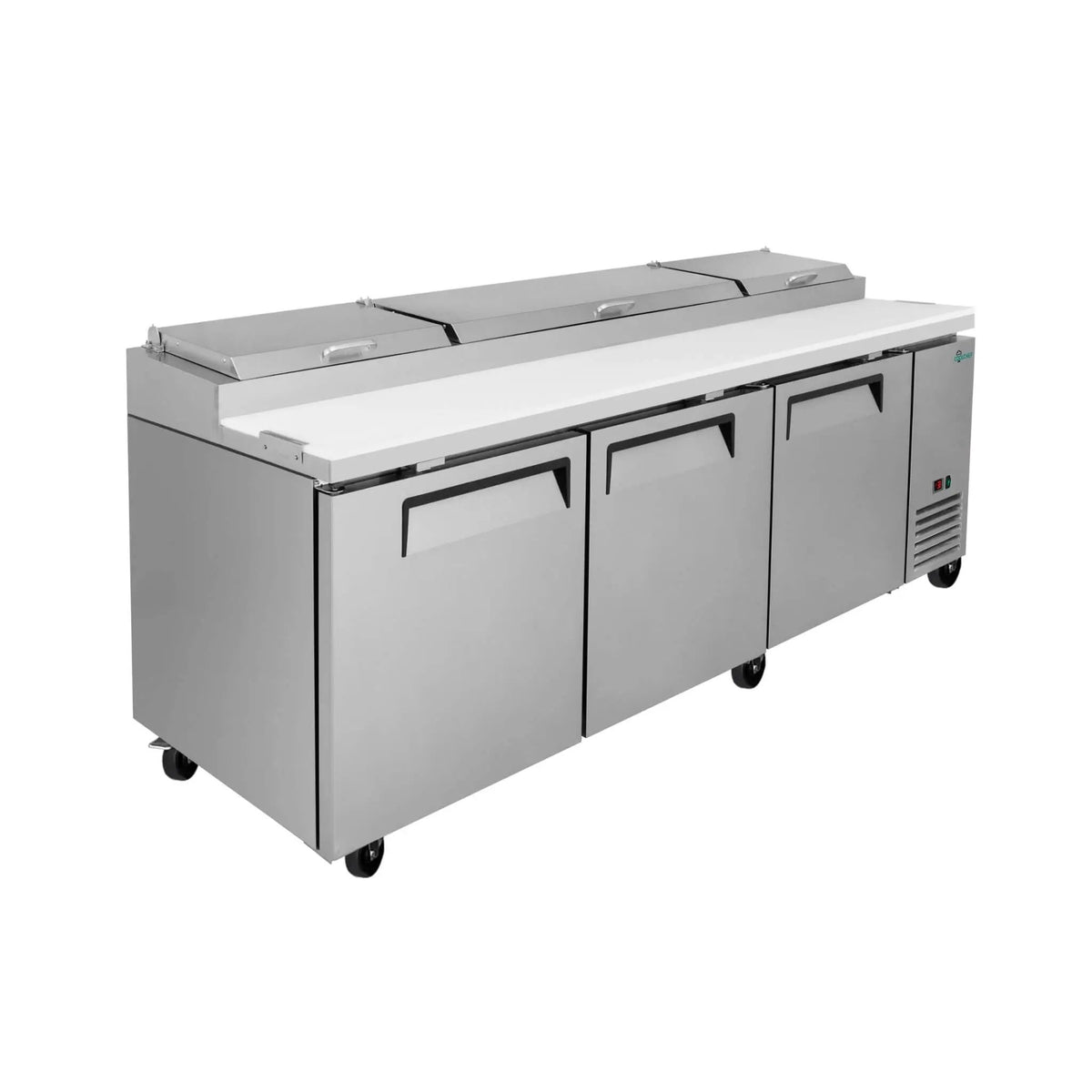 Heavy-Duty 93-Inch Commercial Stainless Steel Pizza Prep Table With Refrigeration (SAK52193) by SAKSBY WHOLESALE