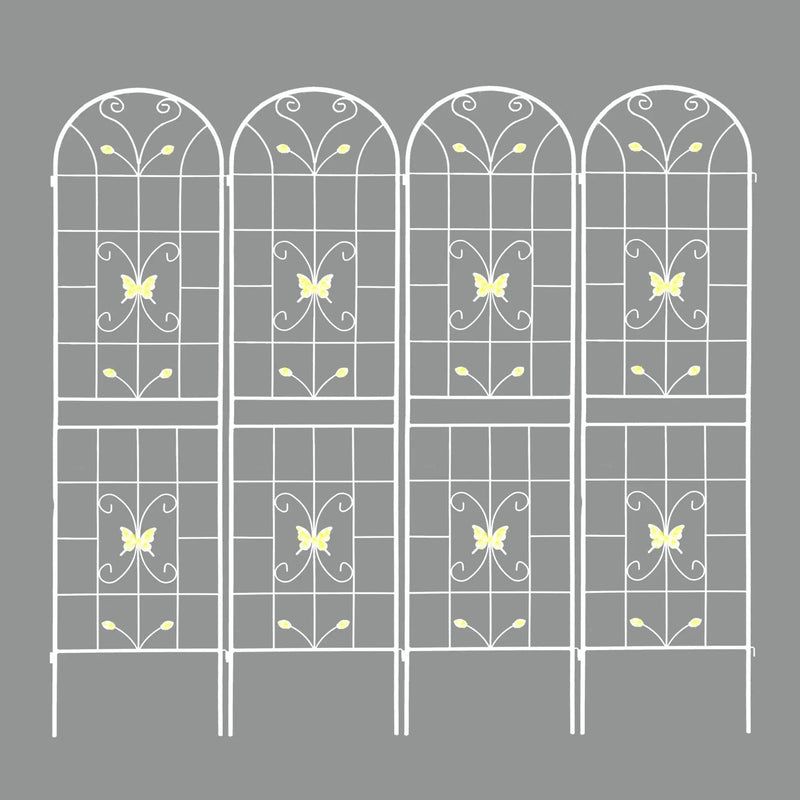 Garden Metal Trellis Rustproof Trellis For Climbing Plants Outdoor Flower Support by HouseOfZazla