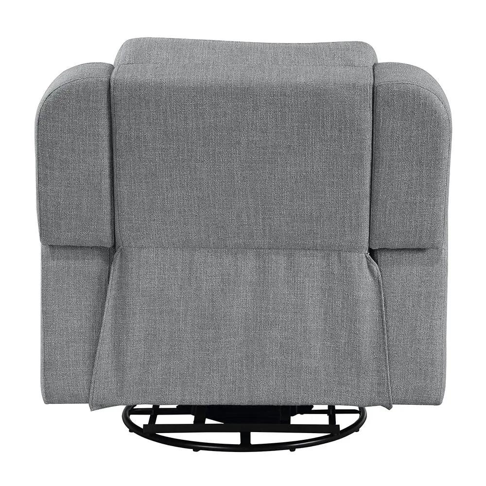 Destiny - Glider Recliner With Swivel - Gray Linen by Unique Piece Furniture
