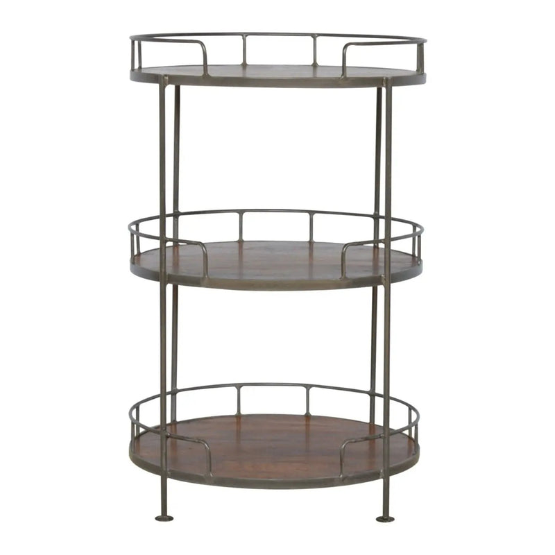 Round Butler Tray Table - Chestnut by Unique Piece Furniture