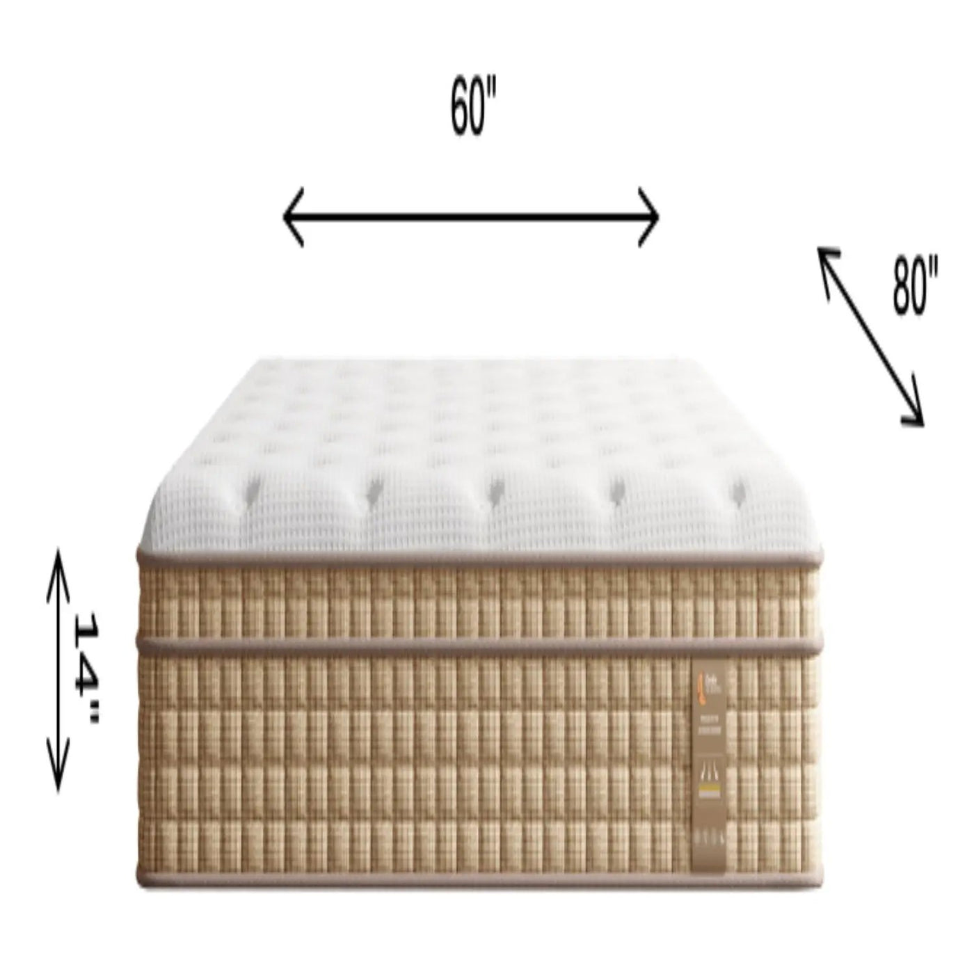 14" Hybrid Mattress With Innerspring & Gel Memory Foam by HouseOfZazla