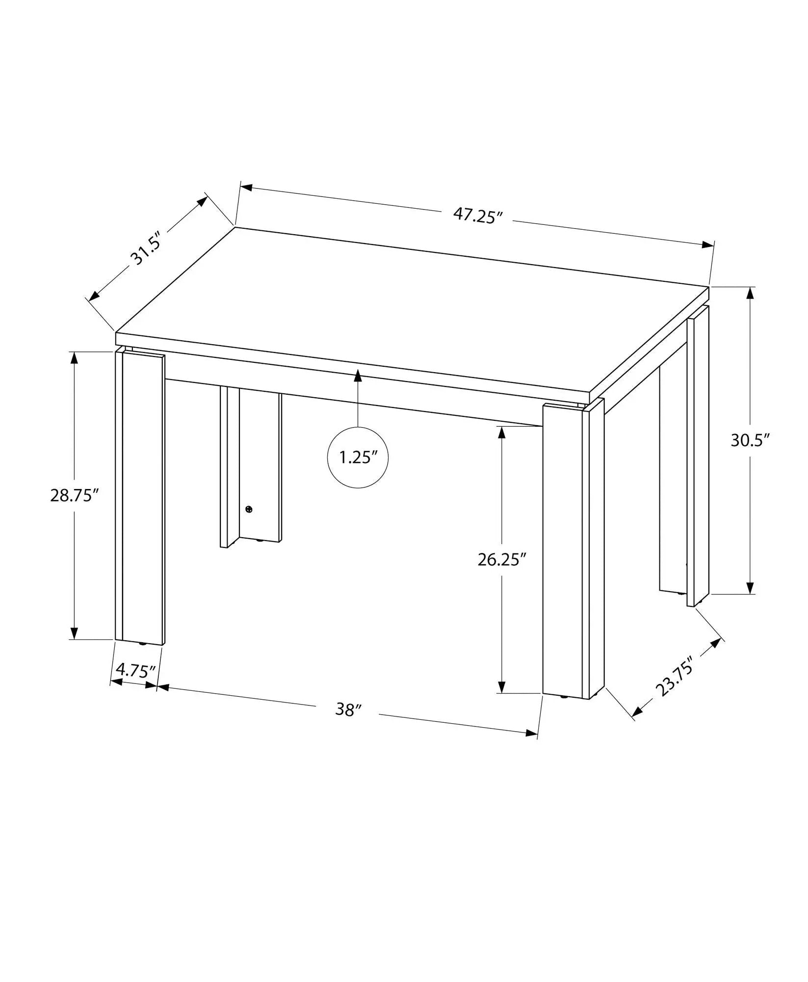 Rectangular Small Dining TableContemporary & Modern by Unique Piece Furniture