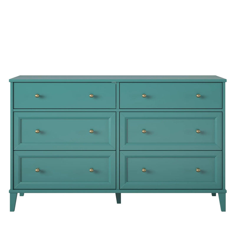 Monticello - 6 Drawer Dresser - Green by Unique Piece Furniture
