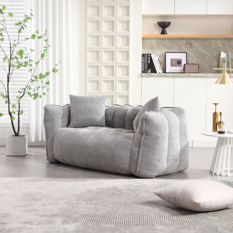 Cozy Beanbag Chair With High Resilience Foam Core For 2 by HouseOfZazla
