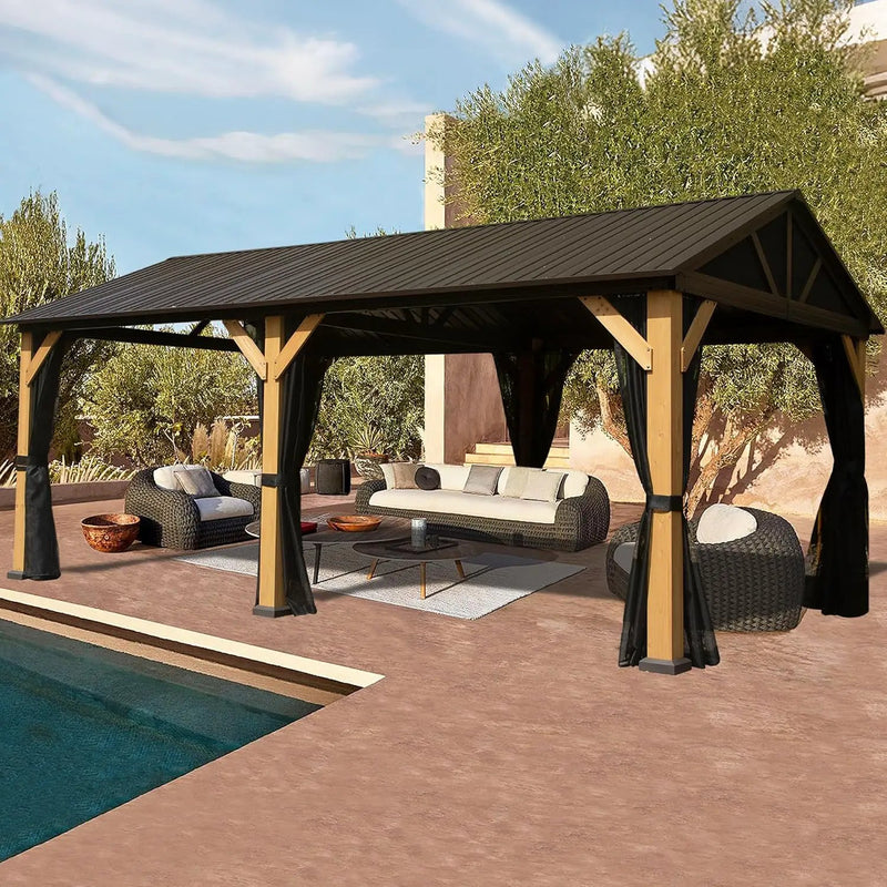 Cedar Wood Gazebo by HouseOfZazla
