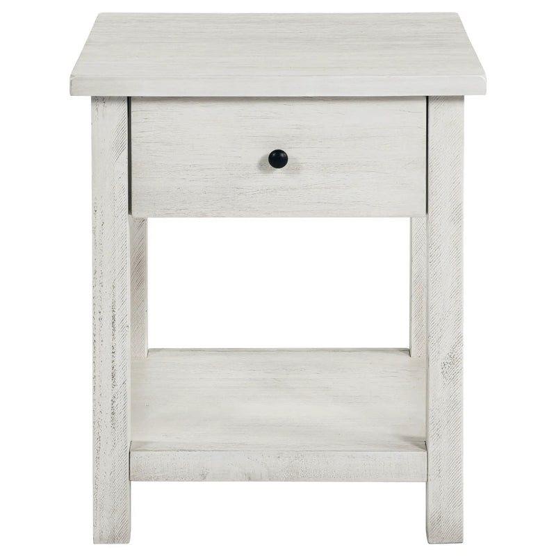Payne 3-piece Coffee and 1-drawer End Table Set White by Unique Piece Furniture