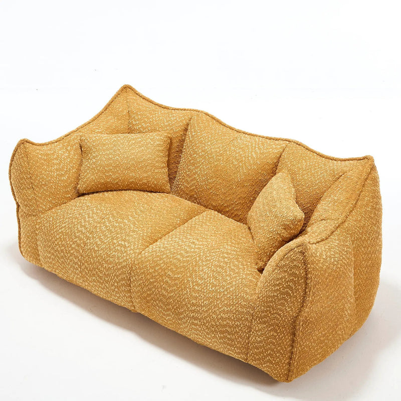 Comfortable Dual Beanbag Chair With High Resilience Foam Core For 2 People by HouseOfZazla