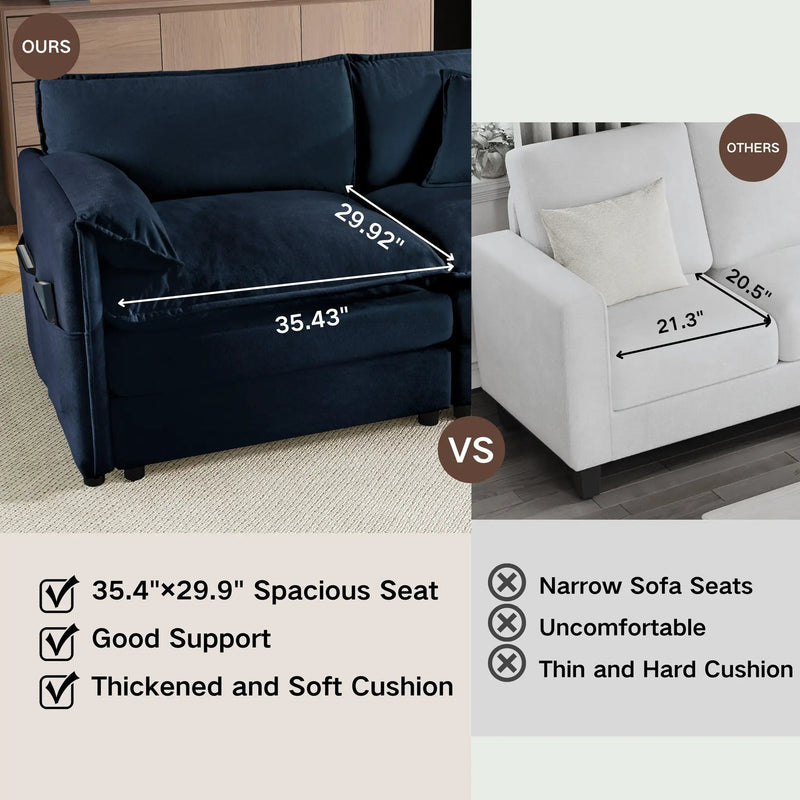 41.73" Modern Upholstered Sofa Chair by HouseOfZazla