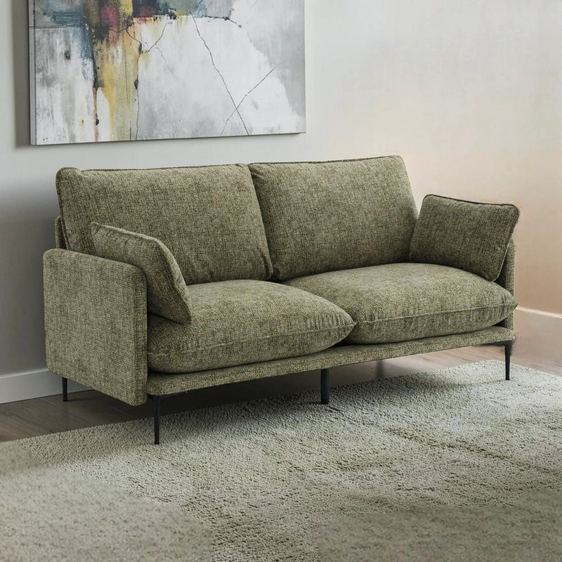 Dalton - Sofa With 2 Pillows - Green by HouseOfZazla