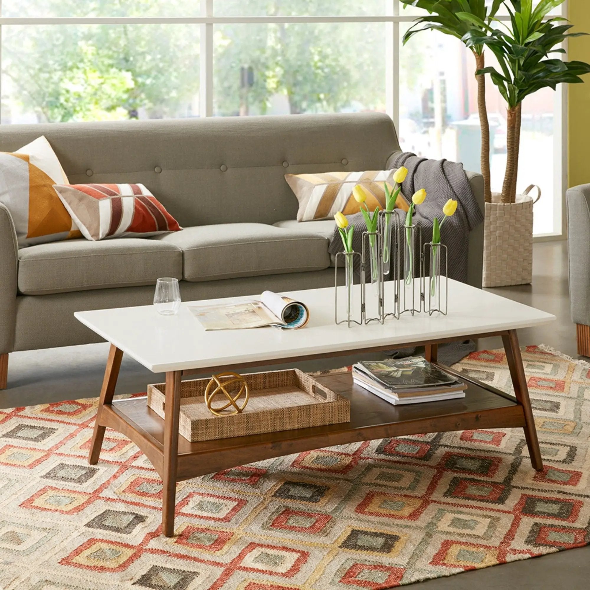 Modern Table With Extra Storage by Unique Piece Furniture