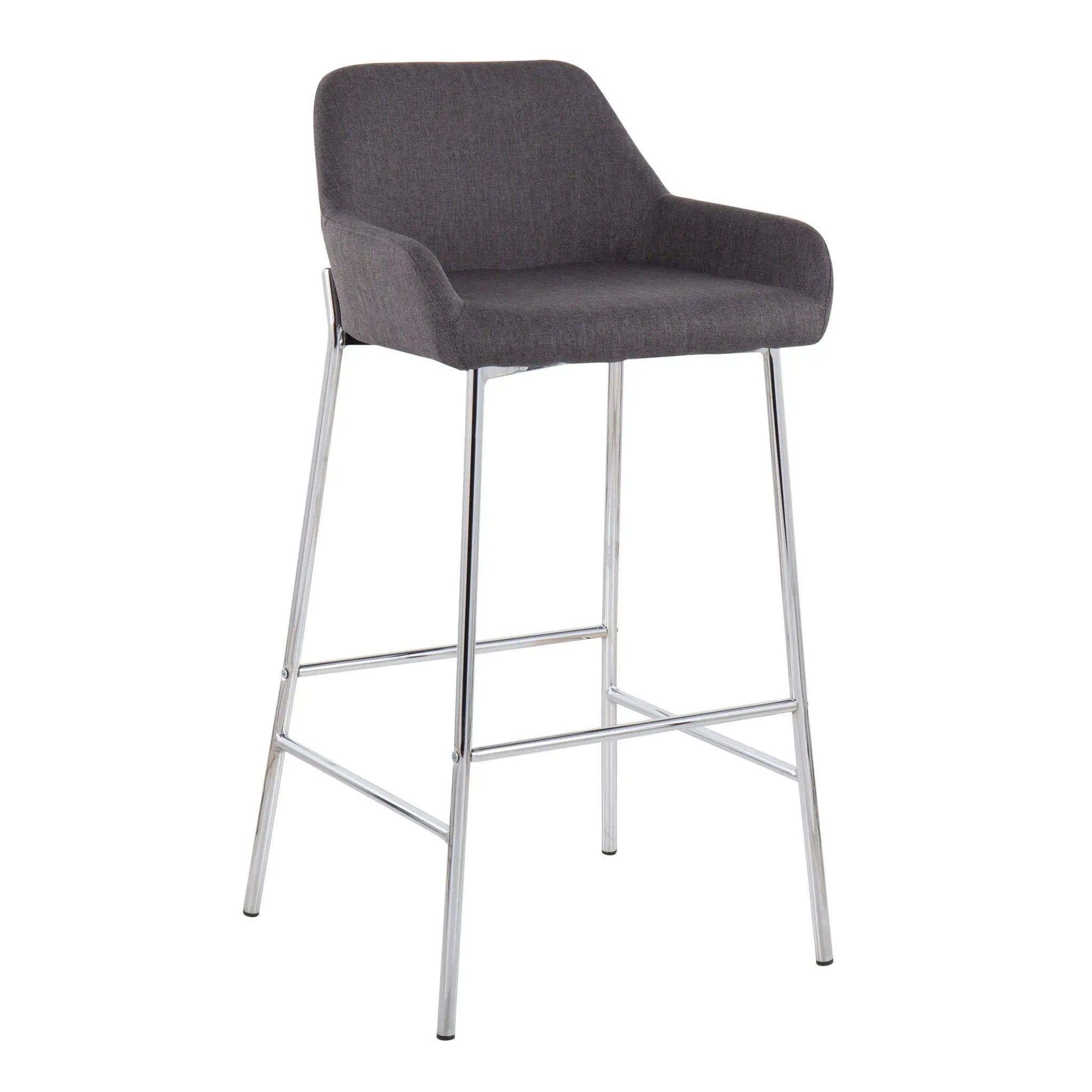 Daniella - Contemporary Fixed Height Bar Stool (Set of 2) by HouseOfZazla