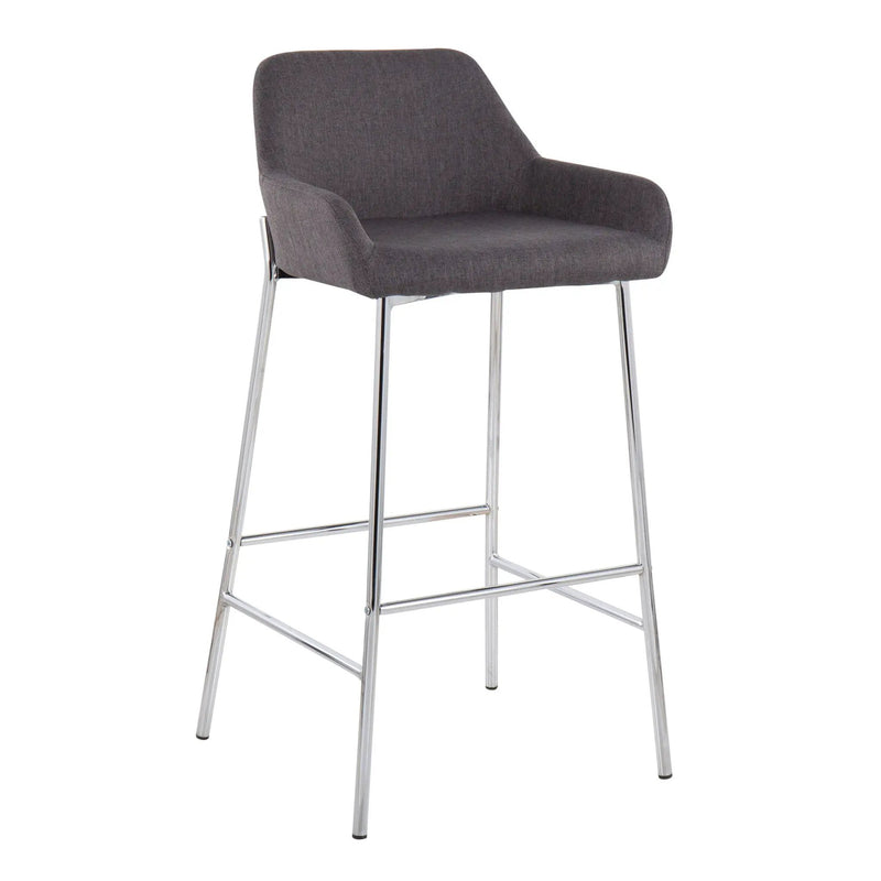 Daniella - Contemporary Fixed Height Bar Stool (Set of 2) by HouseOfZazla