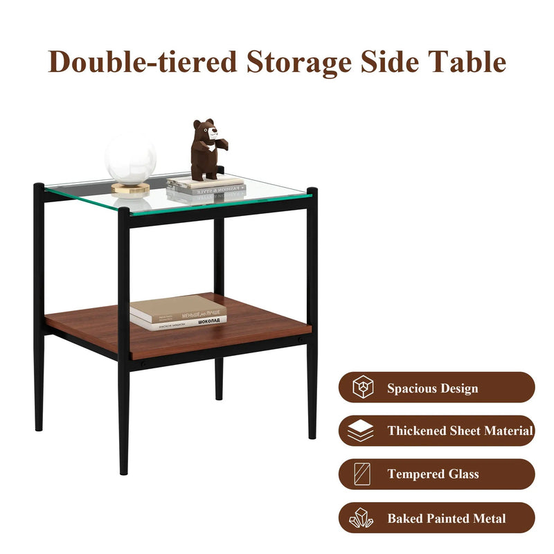 Set of 2 Rectangle End Table by HouseOfZazla