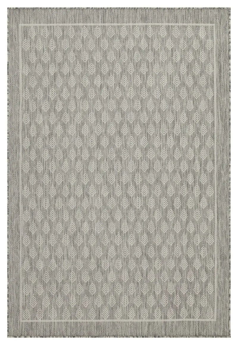 Sunshine - 5'3" X 7'3" Indoor, Outdoor Polypropylene Area Rug - Silver by Unique Piece Furniture
