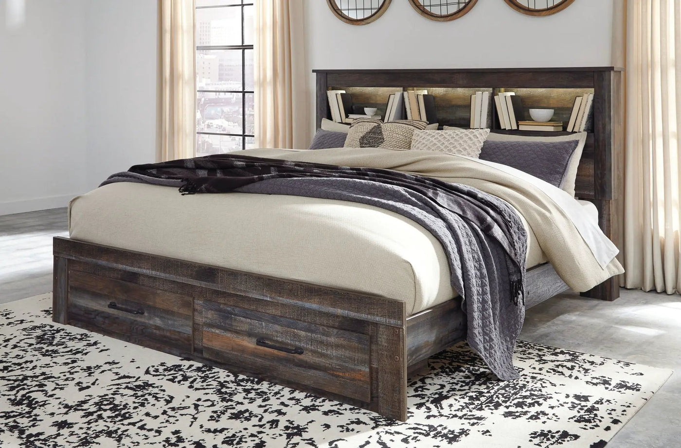 Drystan - Panel Bookcase Bed by Unique Piece Furniture