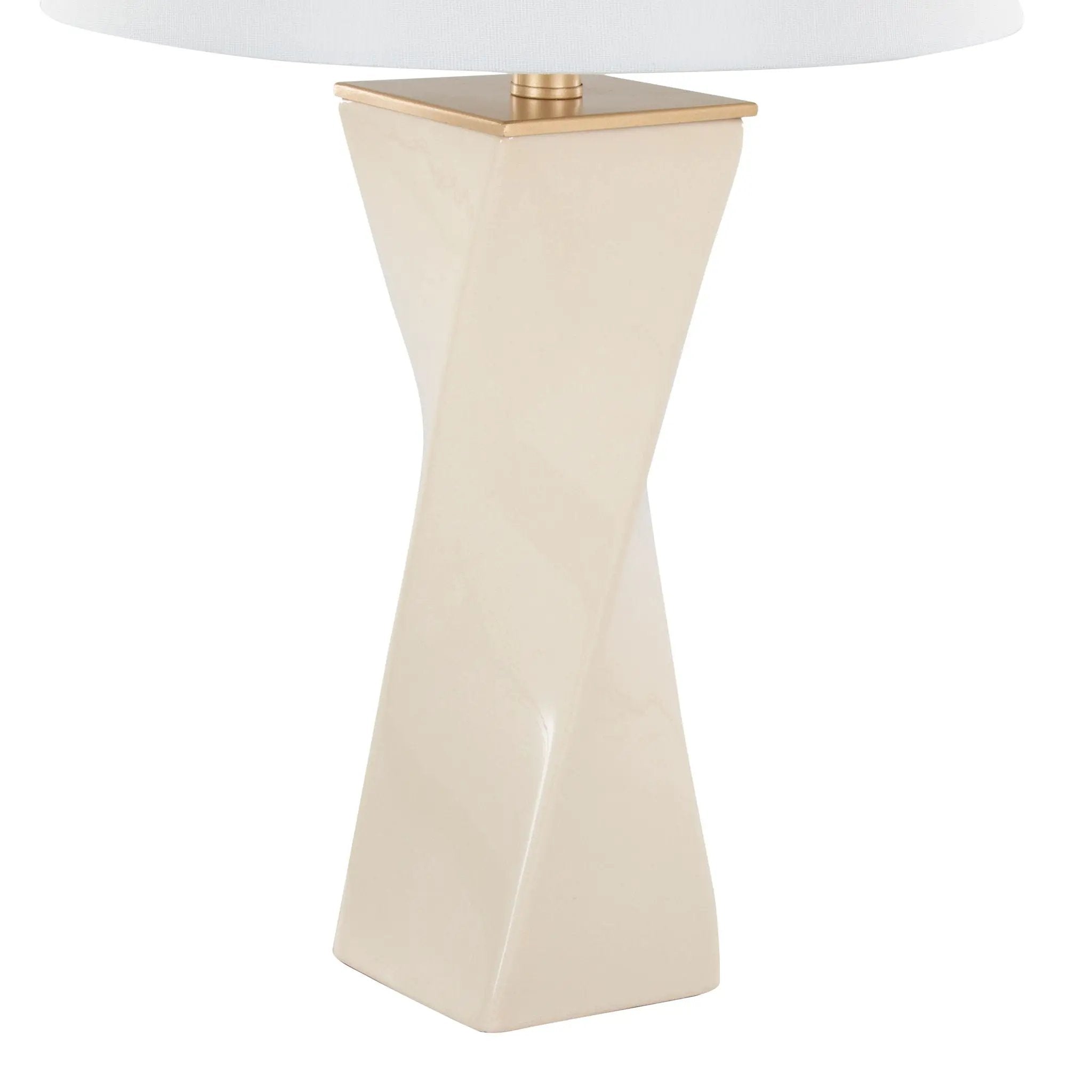 Curvo - Square Contemporary Table Lamp by HouseOfZazla