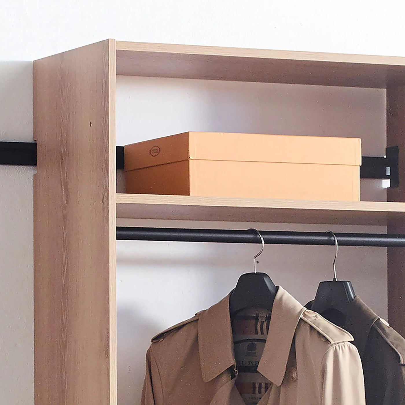 Devi - Wall Mounted Wood Closet System by HouseOfZazla