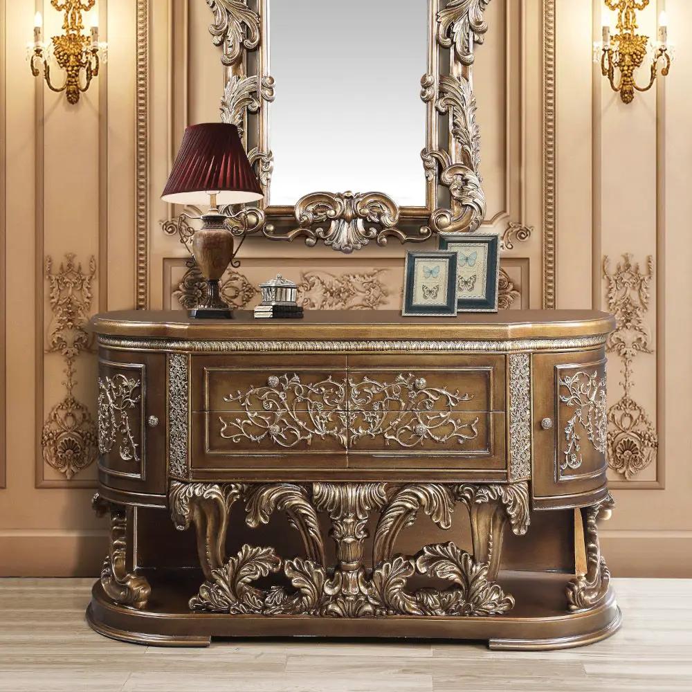 Constantine - Dresser - Brown & Gold by Unique Piece Furniture